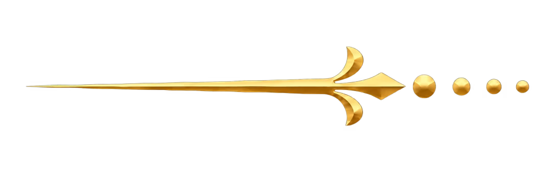 Gold fleur-de-lis ornament