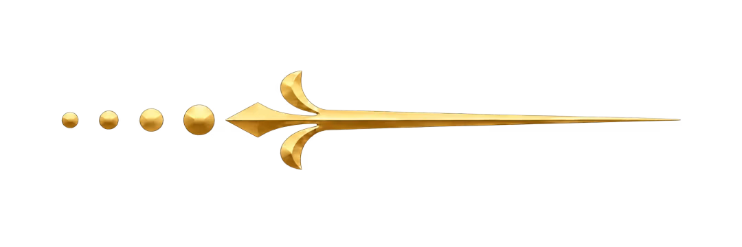 Gold fleur-de-lis ornament